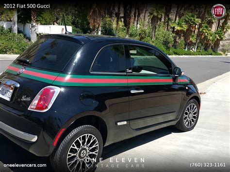 2012 fiat 500 gucci green